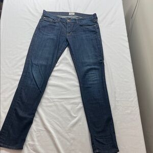 Hudson Jeans Dark Blue Colette Skinny Straight Leg Women's Jeans